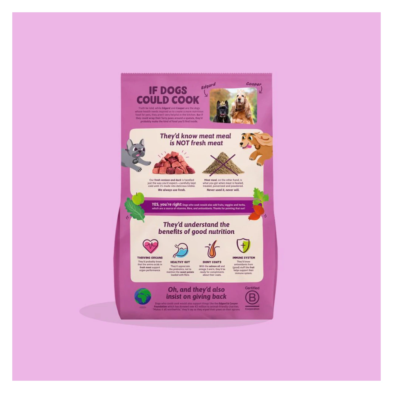 Edgard & Cooper Fresh hjort og and kornfrit hundefoder 3 kg